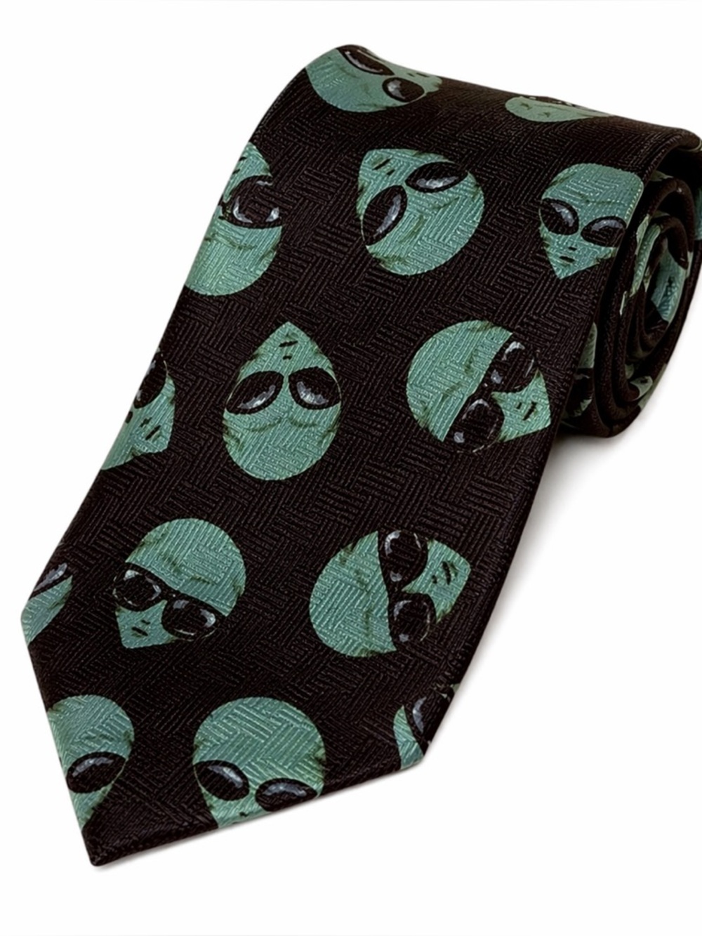 Addiction Alien Print Tie